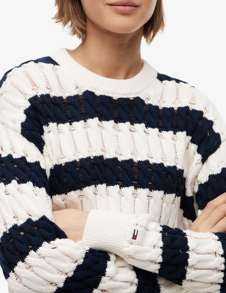 rinascente Tommy Jeans Maglione a righe in cotone