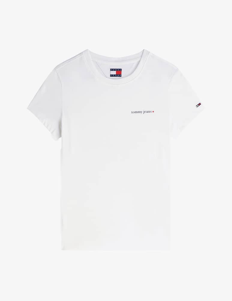rinascente Tommy Jeans T-shirt slim in cotone con logo
