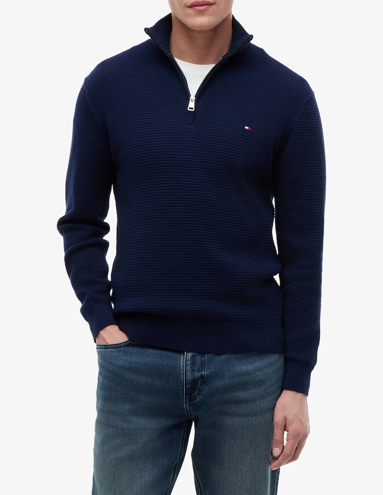 rinascente Tommy Hilfiger Maglia mezza zip strutturata