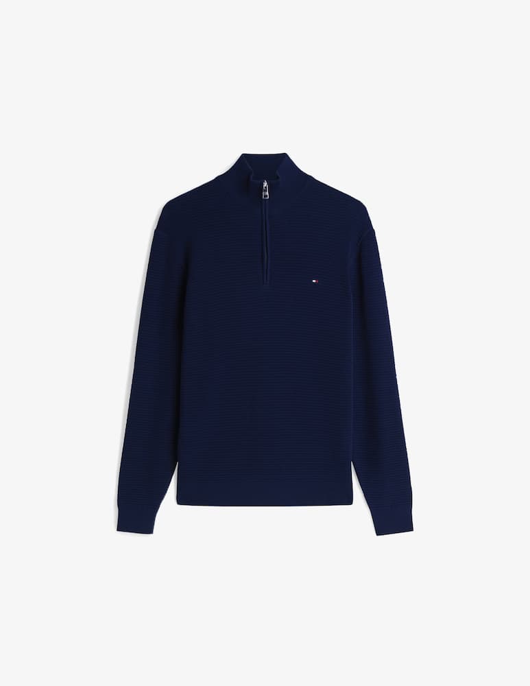 rinascente Tommy Hilfiger Maglia mezza zip strutturata