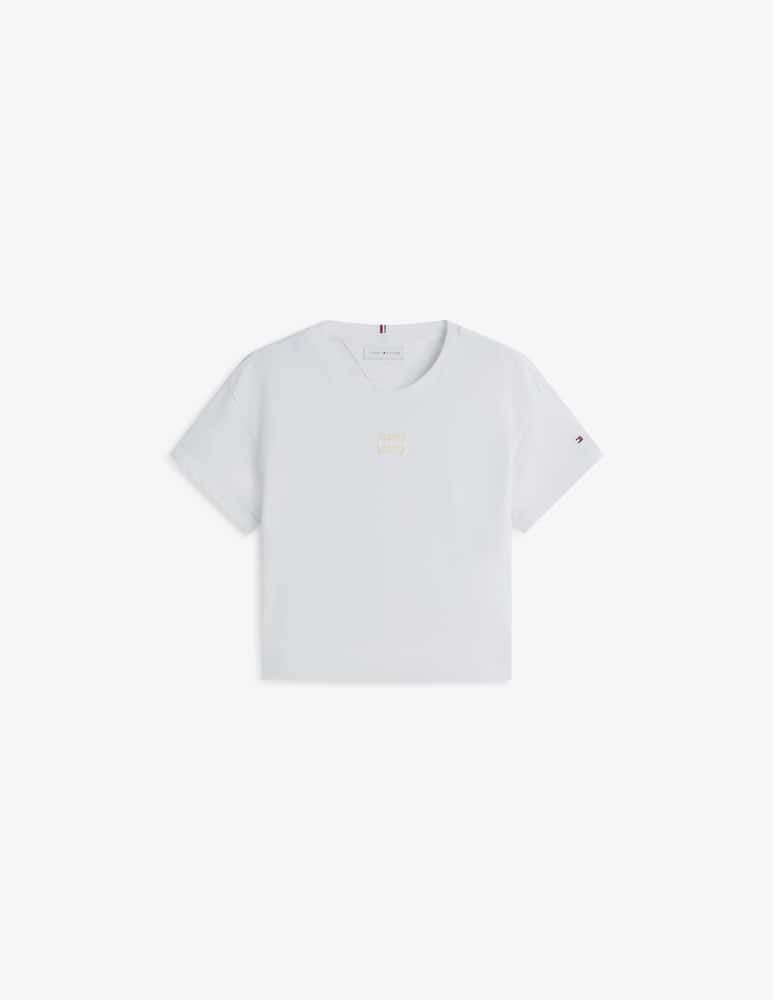 Tommy Hilfiger T-shirt con logo tono su tono - immagine 1 Tommy Hilfiger T-shirt con logo tono su tono - immagine 1
