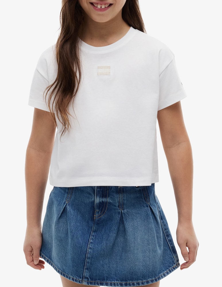 Tommy Hilfiger T-shirt con logo tono su tono - immagine 2 Tommy Hilfiger T-shirt con logo tono su tono - immagine 2