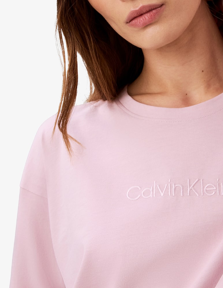 rinascente Calvin Klein T-shirt pigiama relaxed maniche lunghe