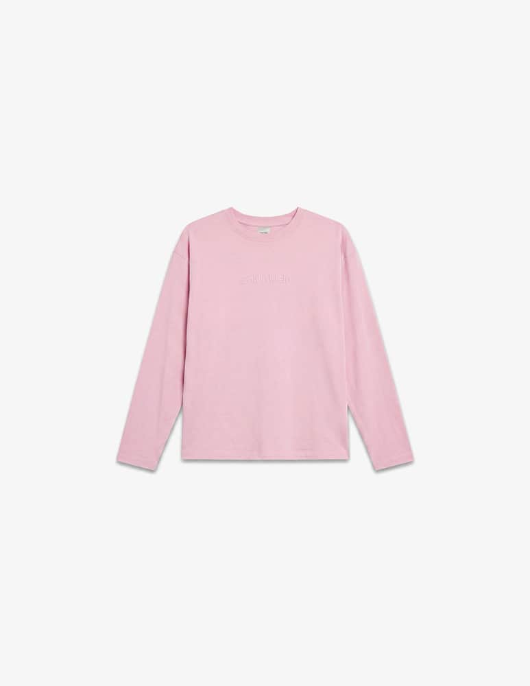 rinascente Calvin Klein T-shirt pigiama relaxed maniche lunghe