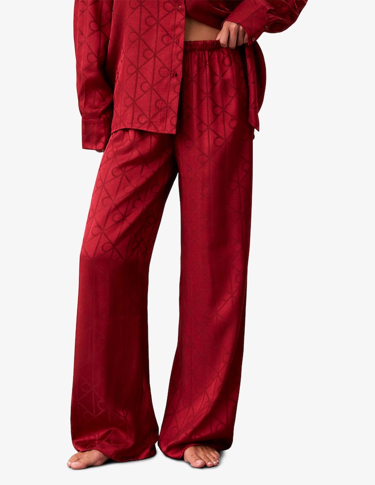Calvin Klein Set pigiama satinato all-over - immagine 5 Calvin Klein Set pigiama satinato all-over - immagine 5