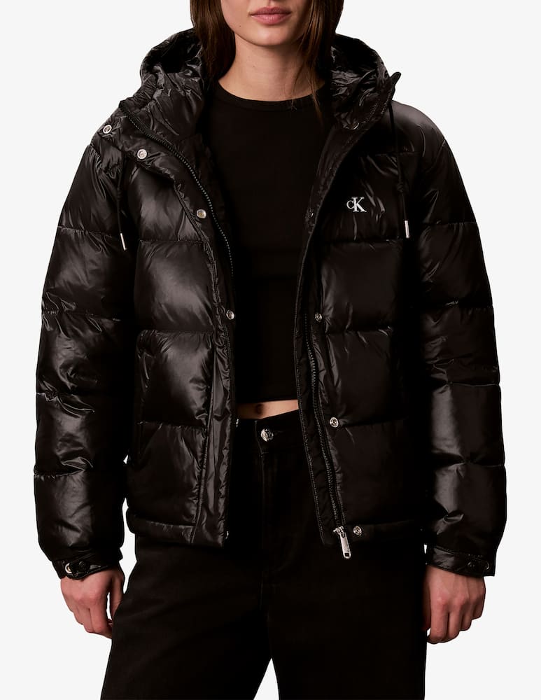 rinascente Calvin Klein Jeans Classic shine hooded puffer jacket