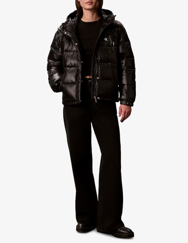 rinascente Calvin Klein Jeans Classic shine hooded puffer jacket