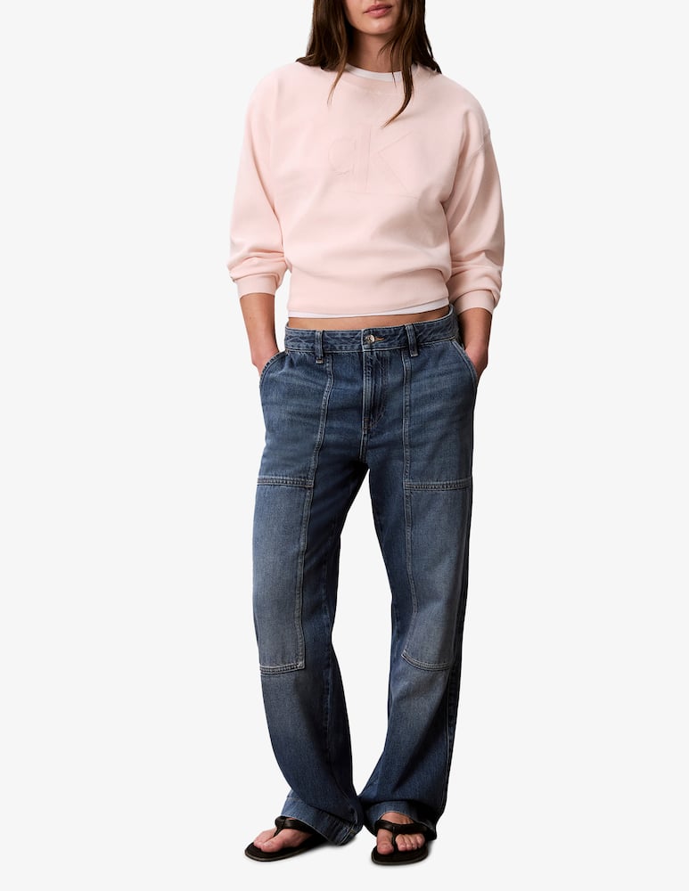 rinascente Calvin Klein Jeans Logo ottoman pullover