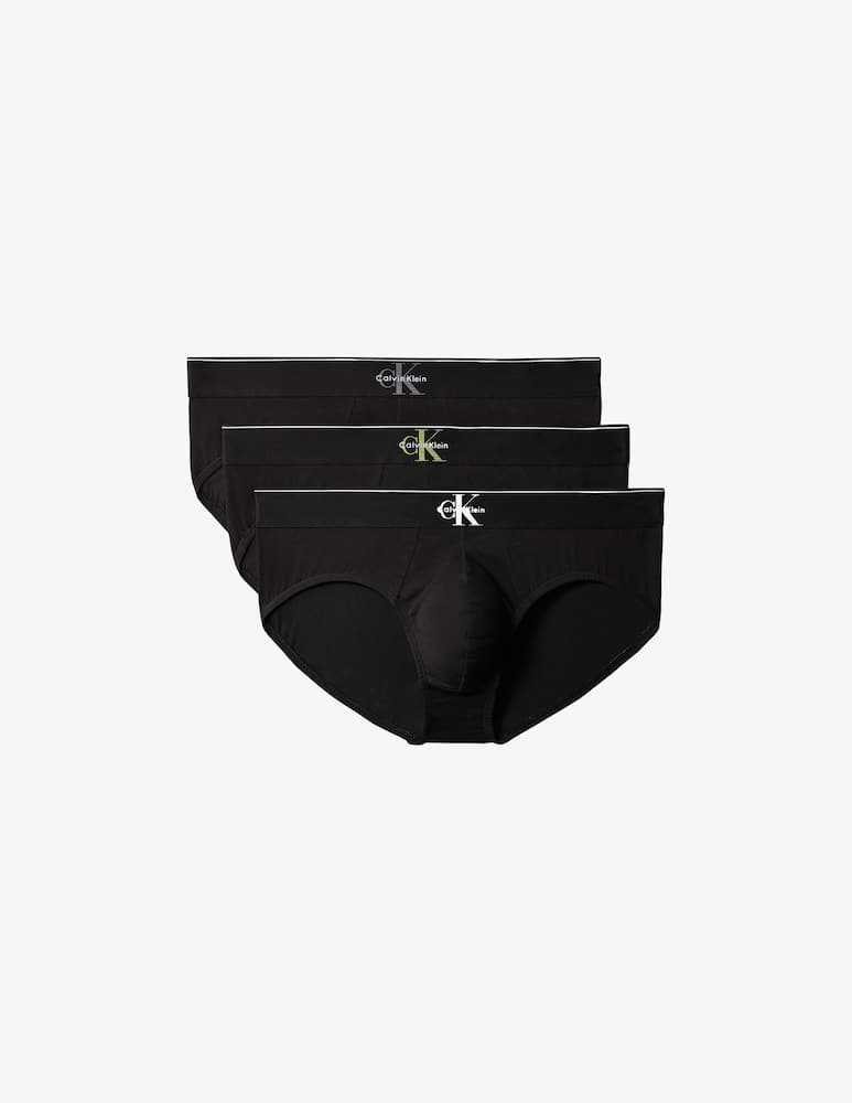 Calvin Klein Pack 3 slip hip brief in cotone - immagine 1 Calvin Klein Pack 3 slip hip brief in cotone - immagine 1