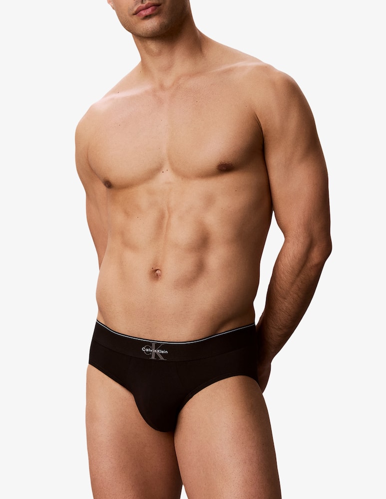 Calvin Klein Pack 3 slip hip brief in cotone - immagine 2 Calvin Klein Pack 3 slip hip brief in cotone - immagine 2