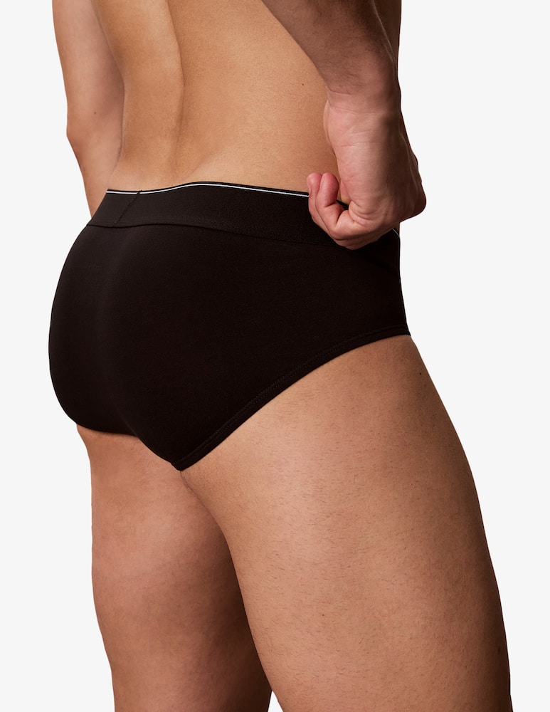 Calvin Klein Pack 3 slip hip brief in cotone - immagine 4 Calvin Klein Pack 3 slip hip brief in cotone - immagine 4