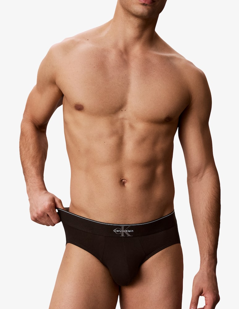 Calvin Klein Pack 3 slip hip brief in cotone - immagine 6 Calvin Klein Pack 3 slip hip brief in cotone - immagine 6