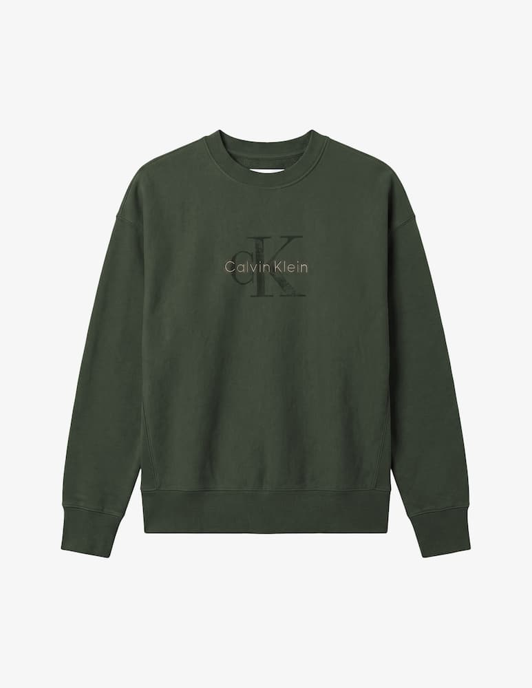 Calvin Klein Jeans Felpa girocollo con logo - immagine 1