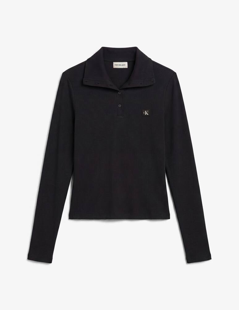 rinascente Calvin Klein Jeans Maglia henley a coste collo polo
