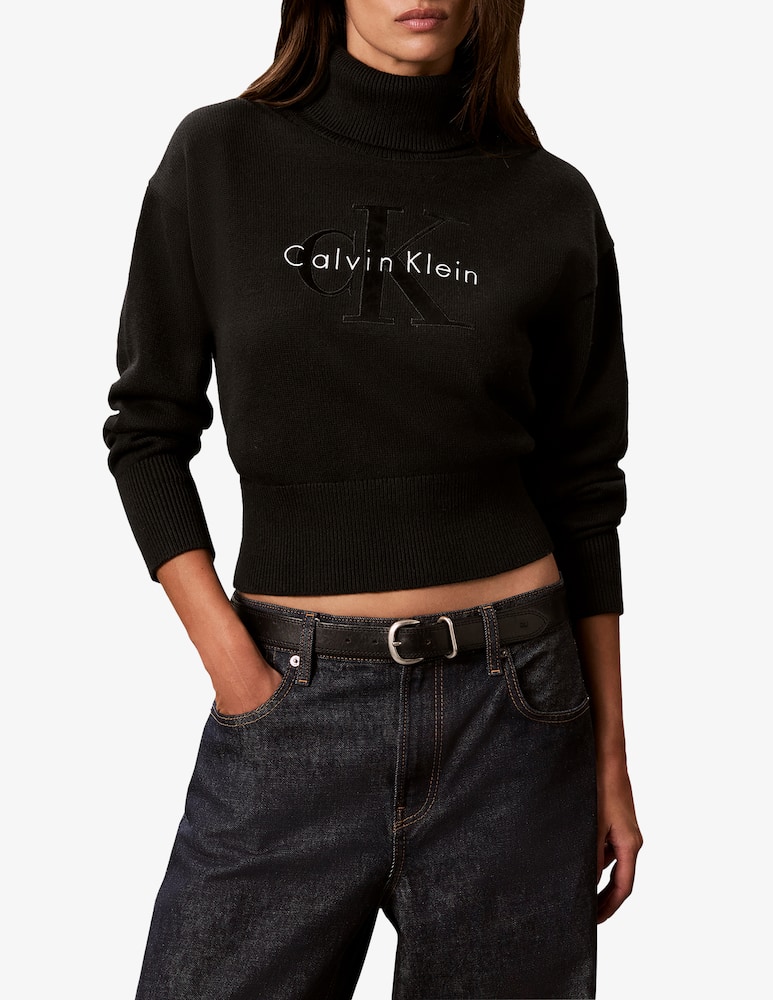 Calvin Klein Jeans Logo turtleneck jumper - picture 1
