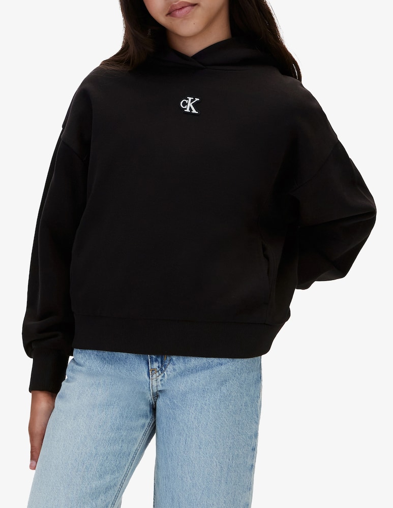 Calvin Klein Felpa con cappuccio e badge - immagine 2 Calvin Klein Felpa con cappuccio e badge - immagine 2
