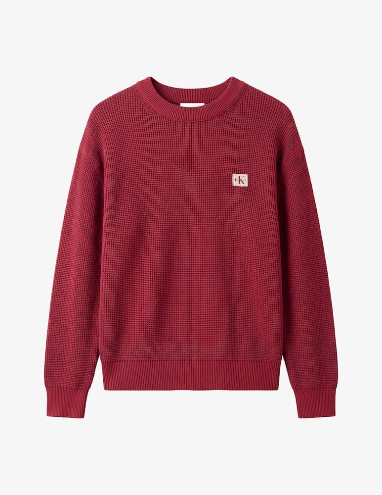 Calvin Klein Jeans Maglia girocollo in cotone - immagine 1 Calvin Klein Jeans Maglia girocollo in cotone - immagine 1