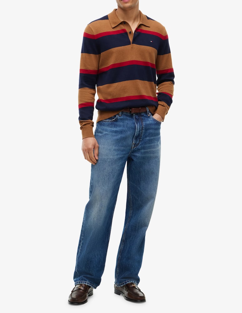 Tommy Hilfiger Striped long sleeve polo sweater - picture 2
