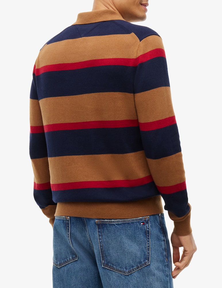 Tommy Hilfiger Striped long sleeve polo sweater - picture 3