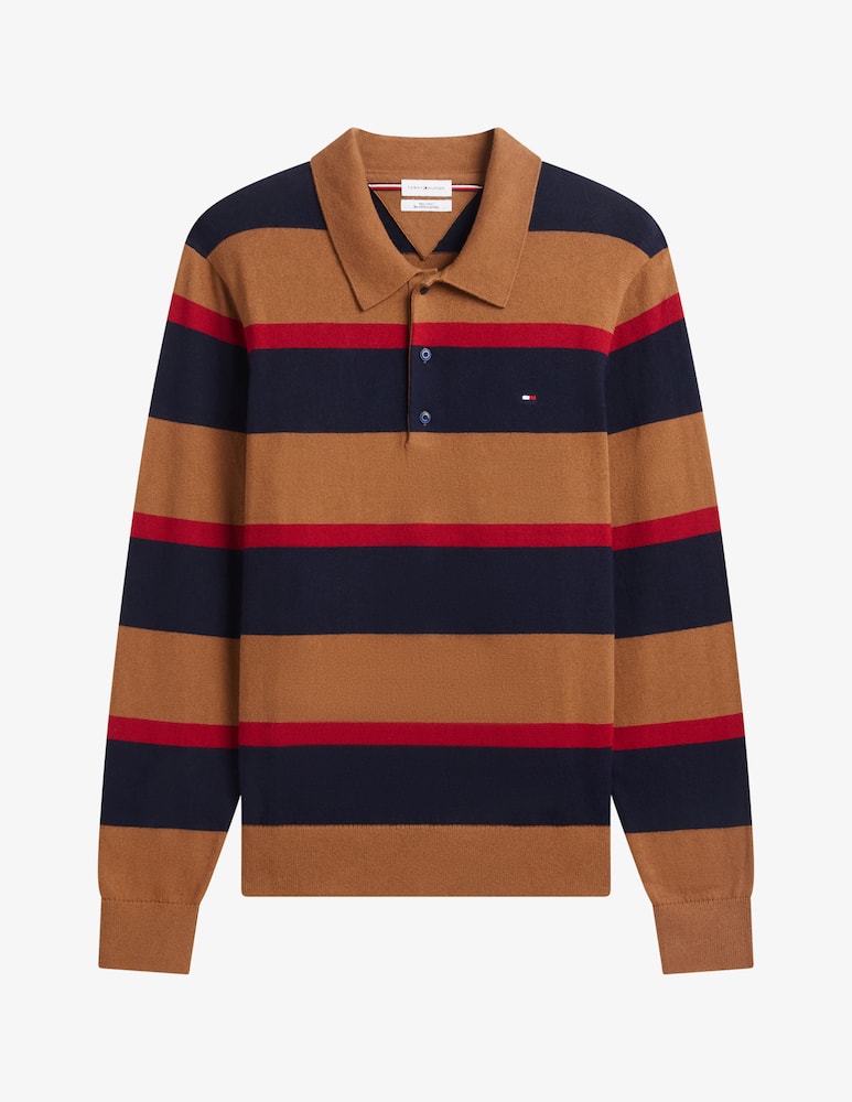 Tommy Hilfiger Striped long sleeve polo sweater - picture 5