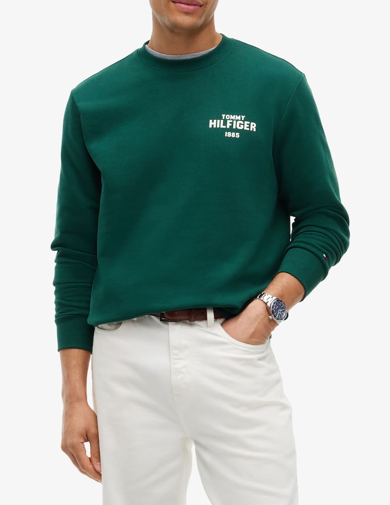 rinascente Tommy Hilfiger Felpa girocollo con logo 1985