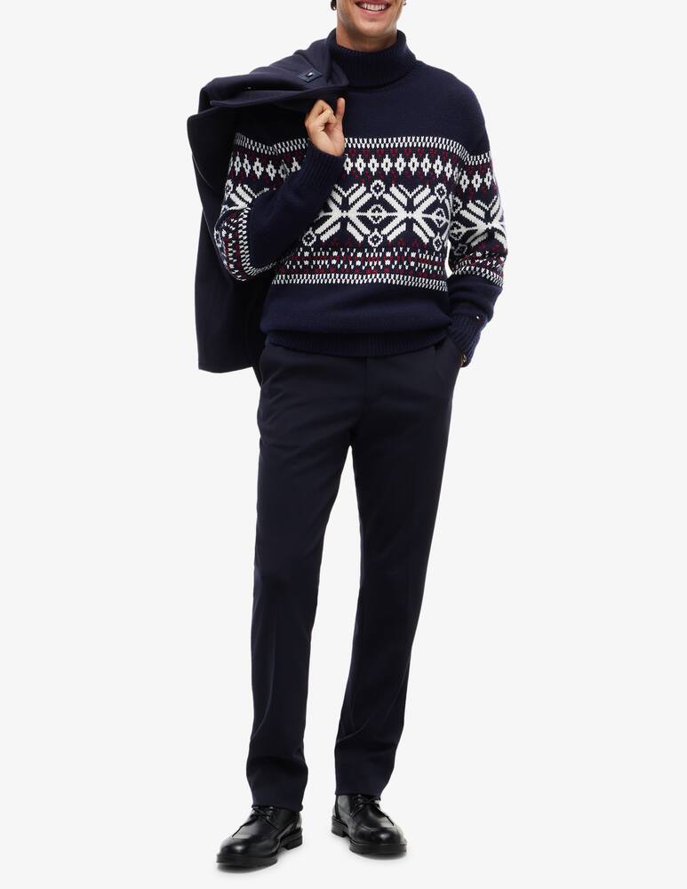 rinascente Tommy Hilfiger Fairisle wool-blend roll-neck jumper