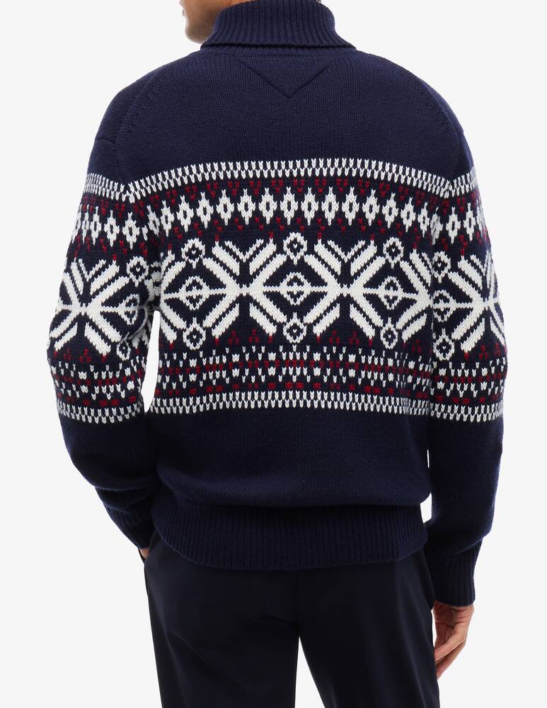 rinascente Tommy Hilfiger Fairisle wool-blend roll-neck jumper