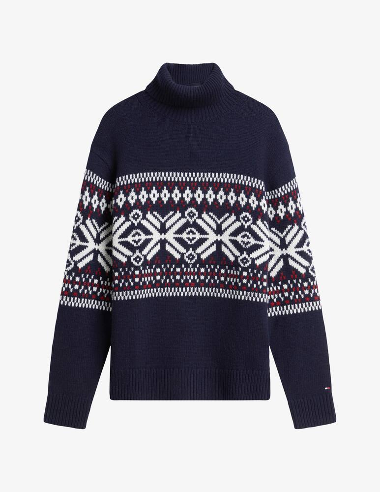 Tommy Hilfiger Maglia collo alto in misto lana - immagine 6 Tommy Hilfiger Maglia collo alto in misto lana - immagine 6