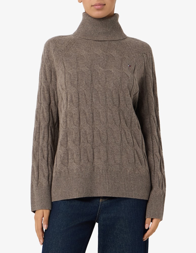 Tommy Hilfiger Cable roll-neck jumper - picture 1