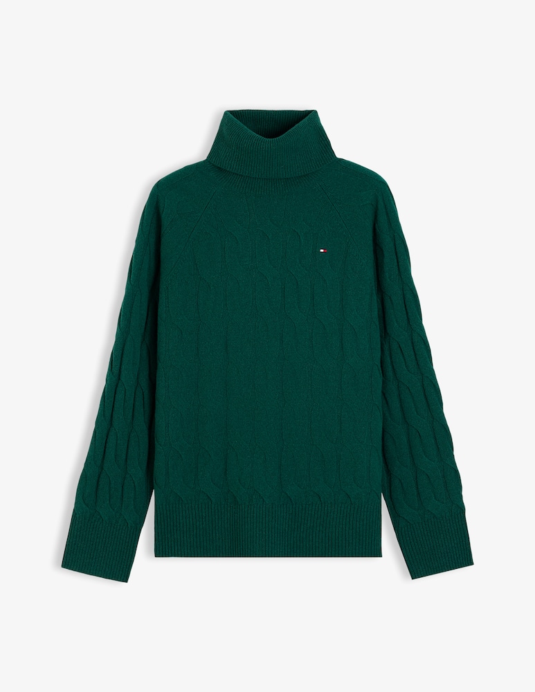 rinascente Tommy Hilfiger Soft cable roll-neck jumper