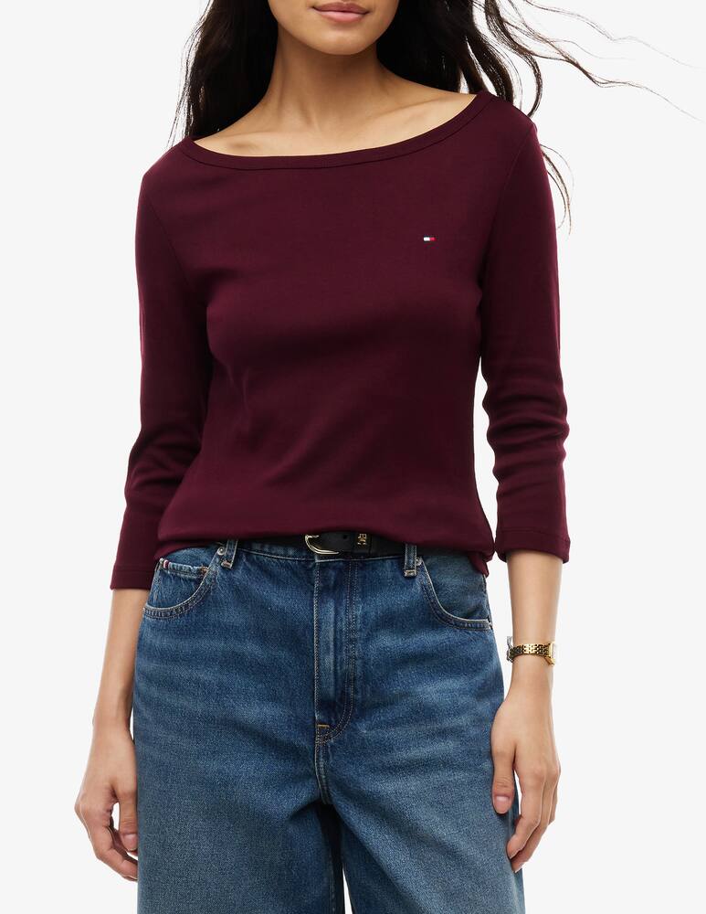 rinascente Tommy Hilfiger Boat-neck 3/4 sleeve t-shirt