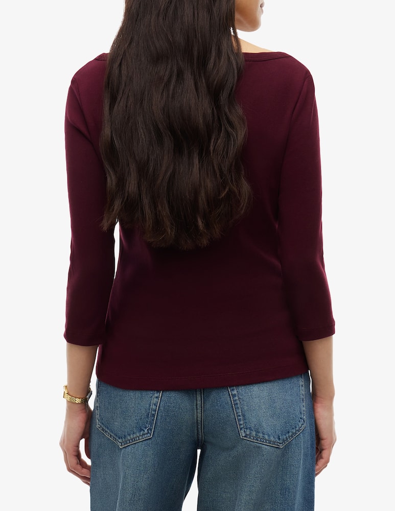 rinascente Tommy Hilfiger Boat-neck 3/4 sleeve t-shirt