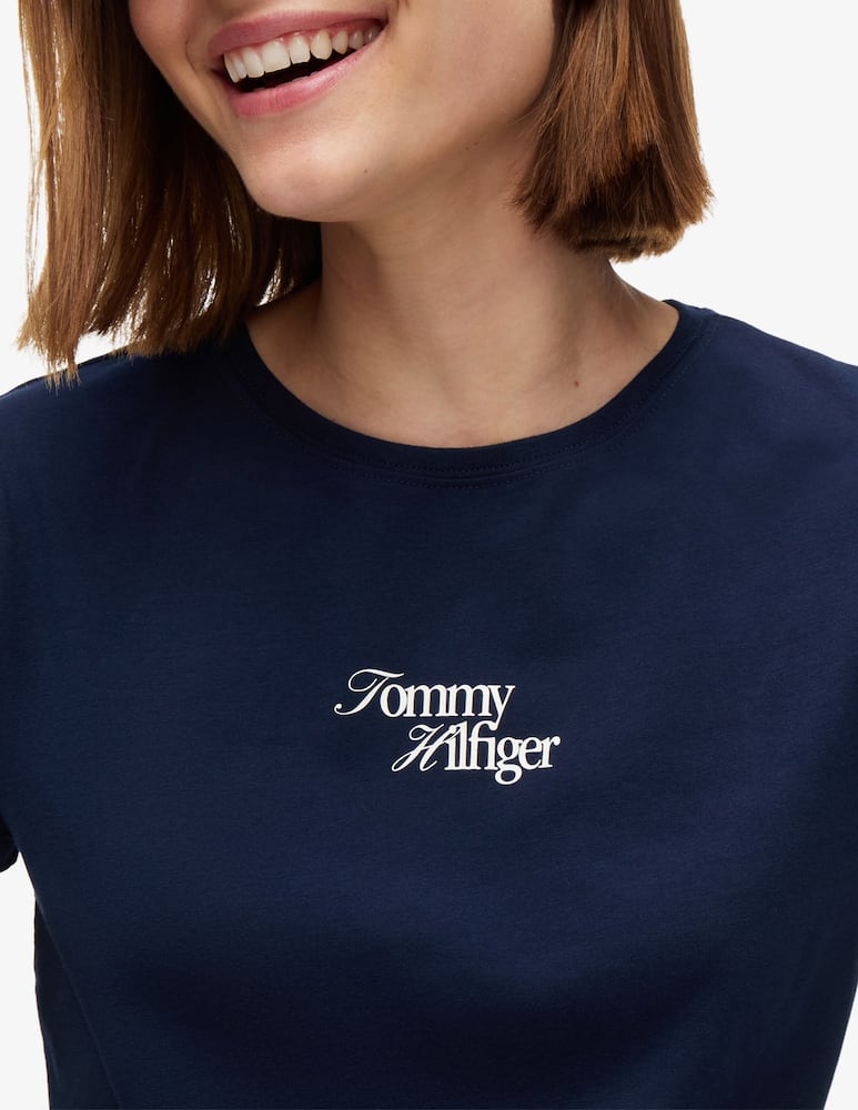 Tommy Hilfiger T-shirt slim fit con logo - immagine 4 Tommy Hilfiger T-shirt slim fit con logo - immagine 4