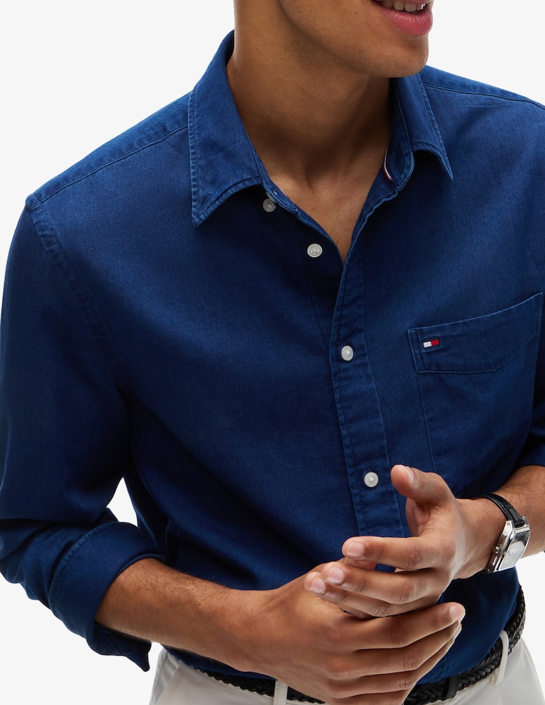 rinascente Tommy Hilfiger Camicia in chambray con tasca