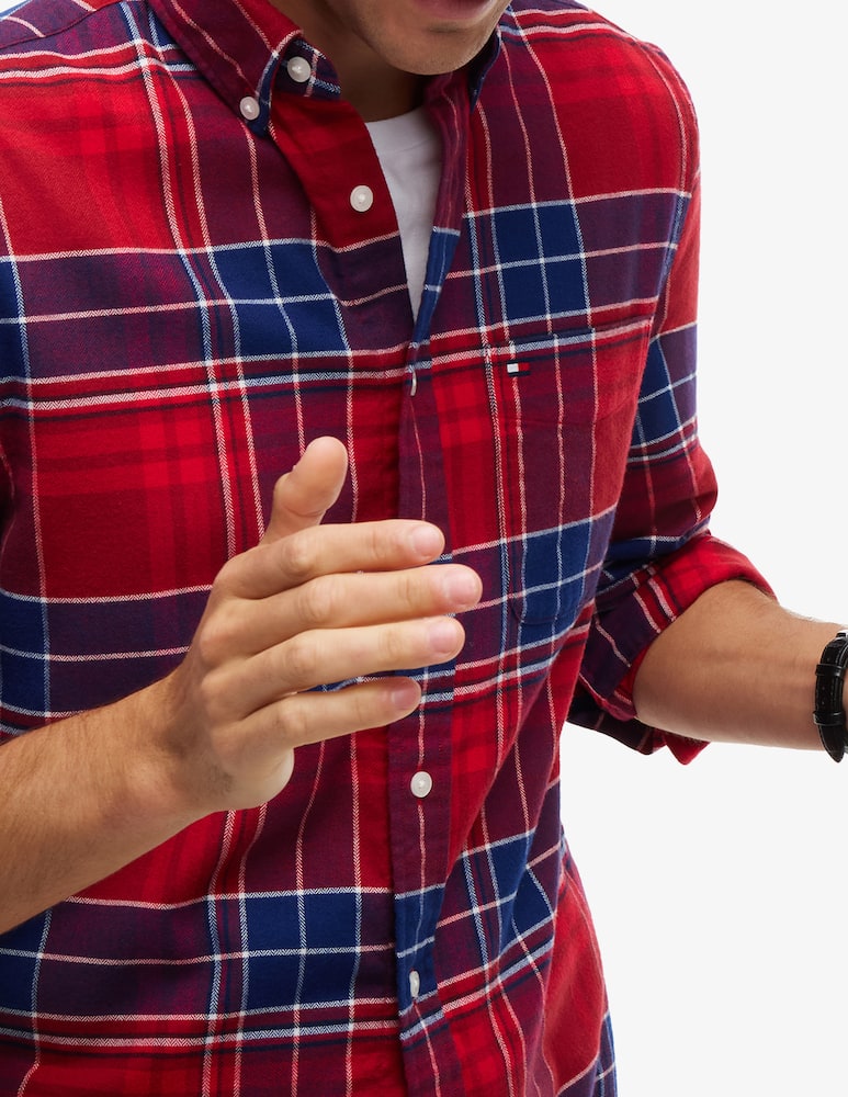 rinascente Tommy Hilfiger Flannel tartan check shirt