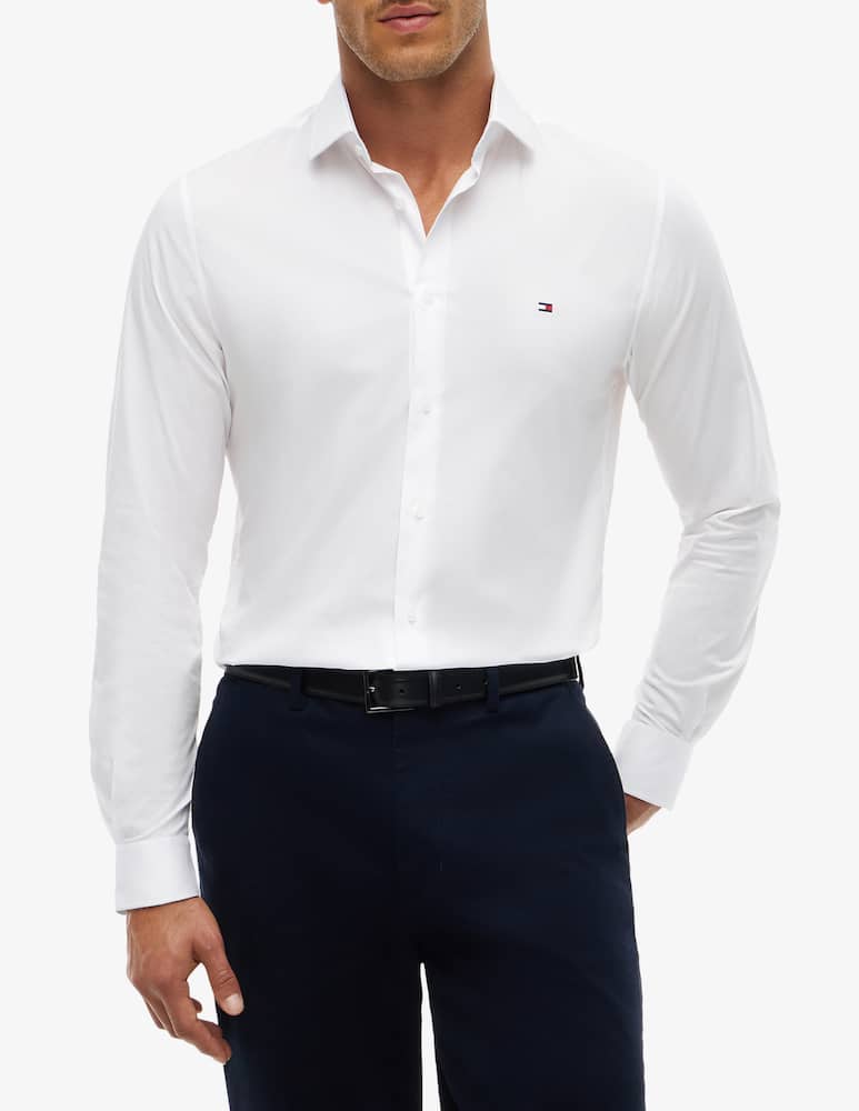 Tommy Hilfiger Camicia slim fit in popeline di cotone - immagine 1