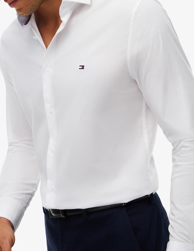 Tommy Hilfiger Camicia slim fit in popeline di cotone - immagine 4