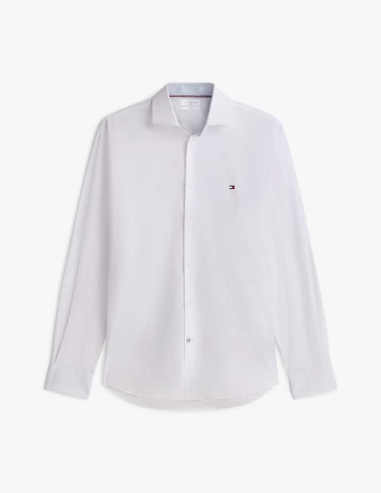Tommy Hilfiger Camicia slim fit in popeline di cotone - immagine 5