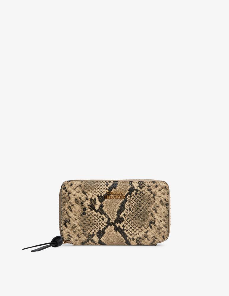 rinascente Tommy Hilfiger Leather zip-around snake wallet