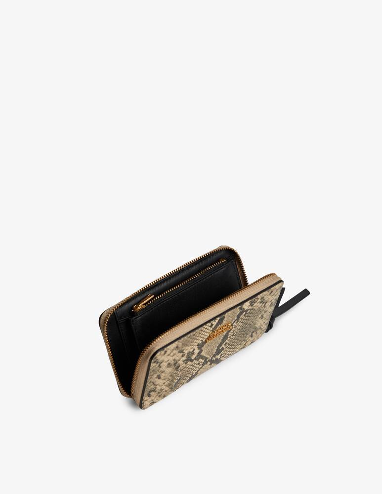 rinascente Tommy Hilfiger Leather zip-around snake wallet