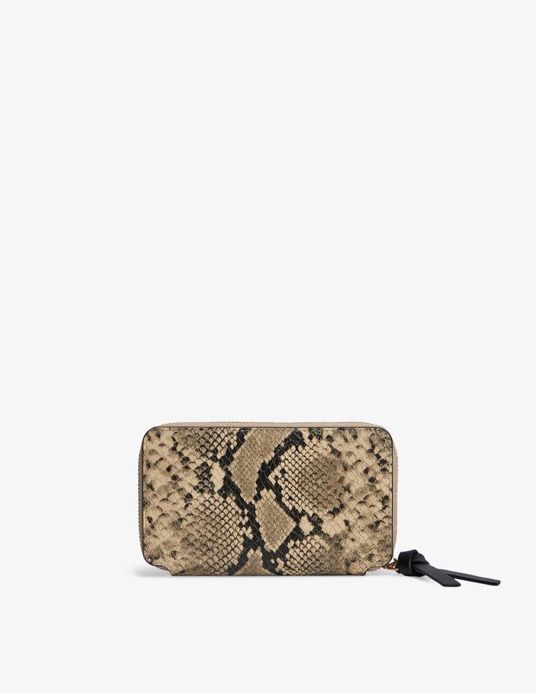 rinascente Tommy Hilfiger Leather zip-around snake wallet