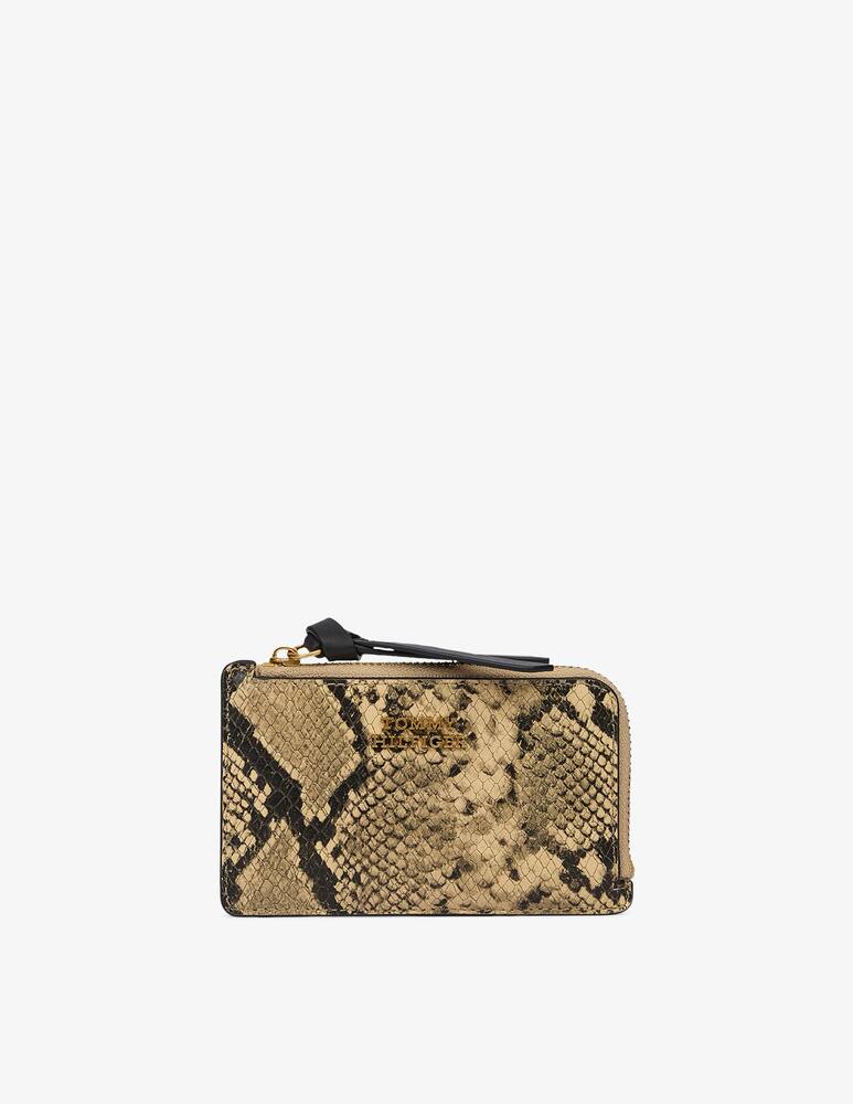 rinascente Tommy Hilfiger Snake leather cardholder