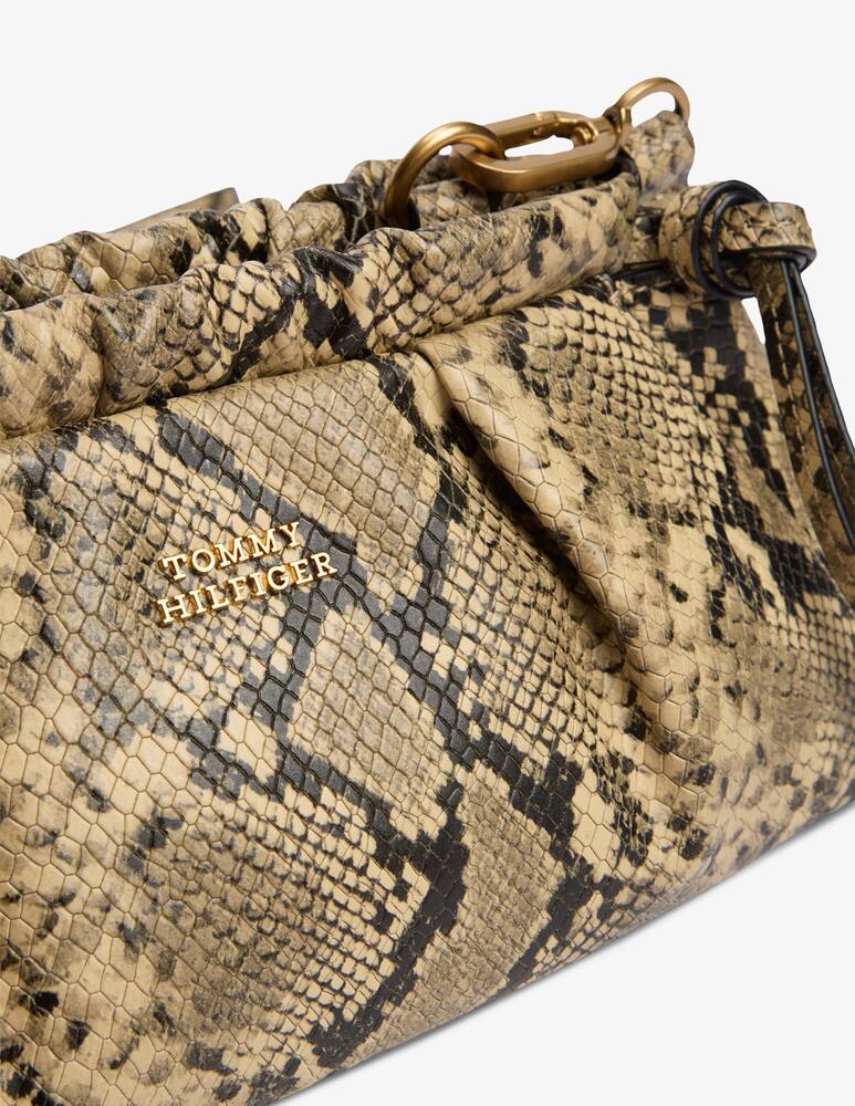 rinascente Tommy Hilfiger Leather mini snake Crossbody bag