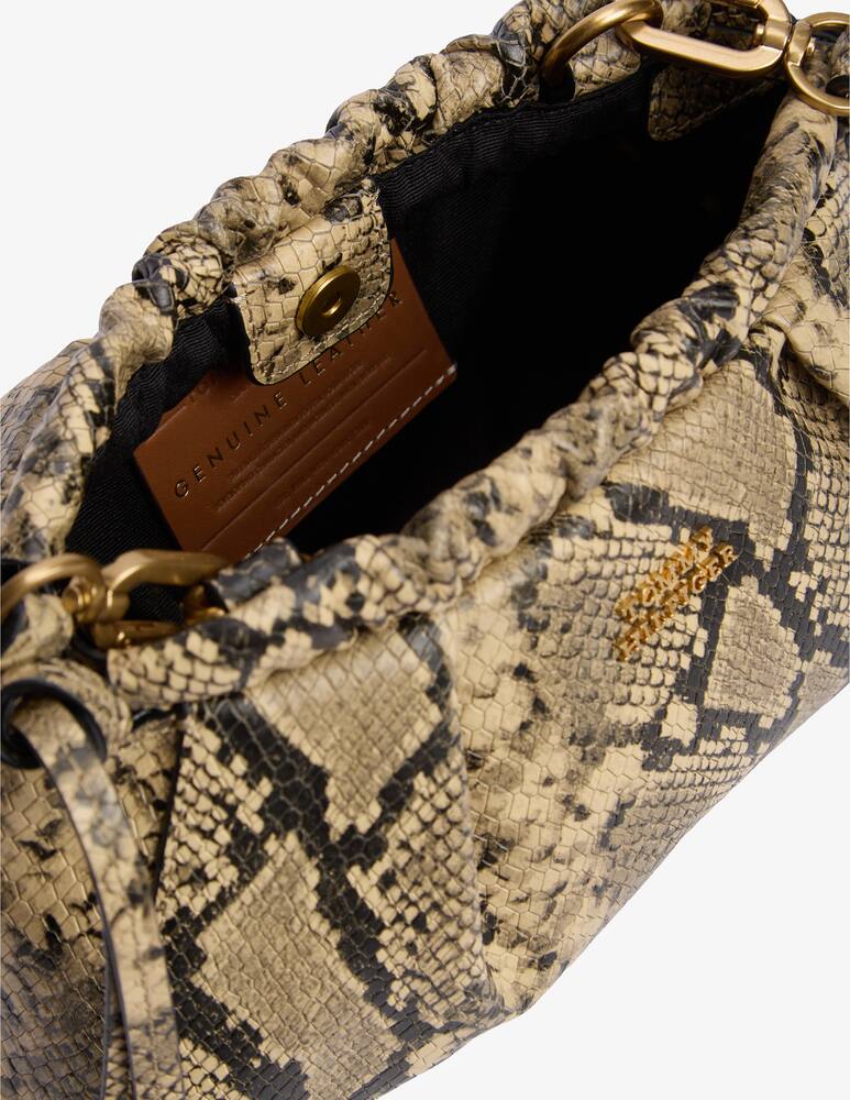 rinascente Tommy Hilfiger Leather mini snake Crossbody bag