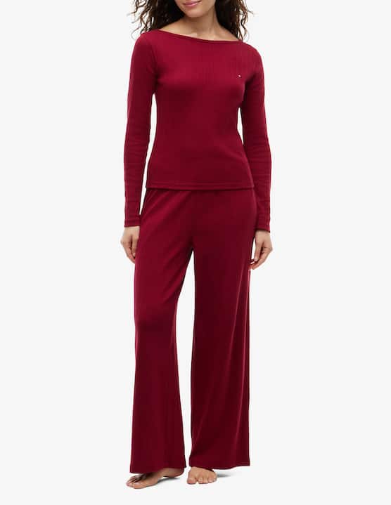 Tommy Hilfiger - Set pigiama pointelle con scrunchie - €99,90
