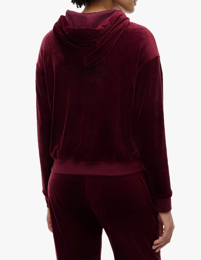 Tommy Hilfiger Felpa con cappuccio in velluto - immagine 3 Tommy Hilfiger Felpa con cappuccio in velluto - immagine 3