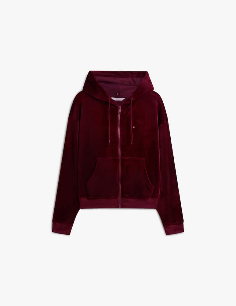 Tommy Hilfiger Felpa con cappuccio in velluto - immagine 5 Tommy Hilfiger Felpa con cappuccio in velluto - immagine 5