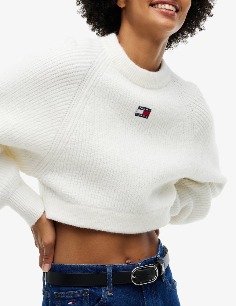 rinascente Tommy Jeans Crop badge sweater