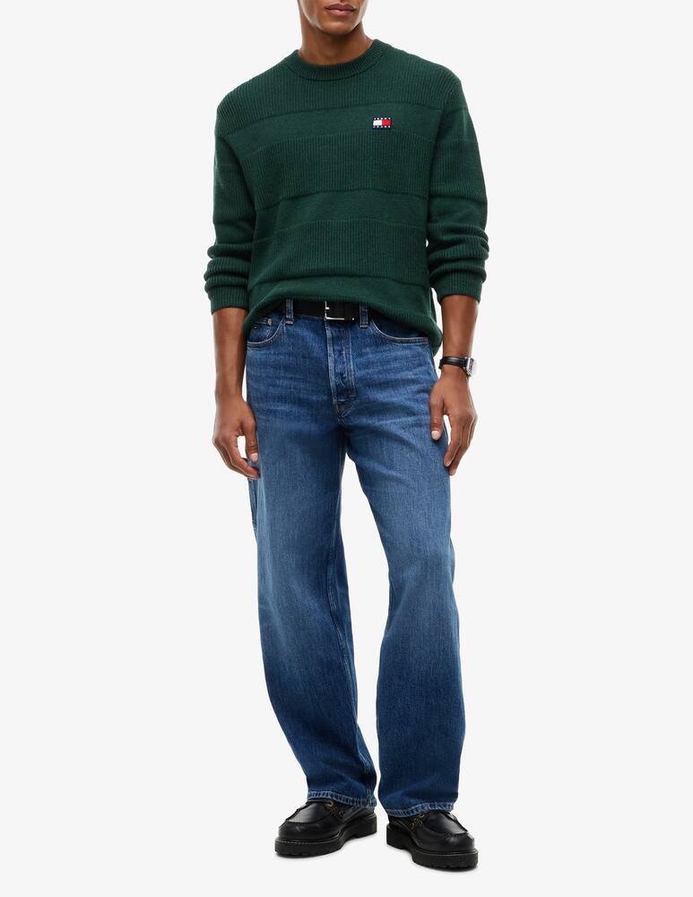 rinascente Tommy Jeans Maglione a righe texturizzato con logo