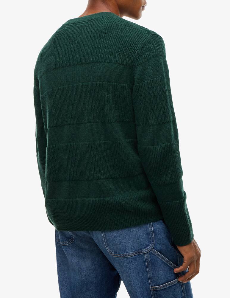 rinascente Tommy Jeans Maglione a righe texturizzato con logo